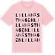 Pink Cotton t-shirt med Lilla Hästhagen ordlek t-shirt