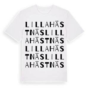 Lilla Hästnäs ordlek t-shirt – ekologisk bomull t-shirt från Pinshirt