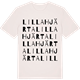 Vintage White t-shirt med Lilla Hjärta ordlek t-shirt