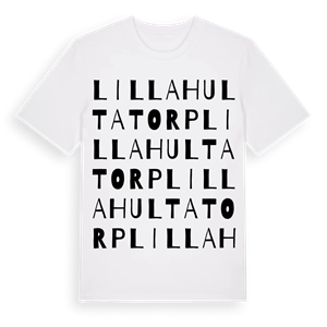 Lilla Hultatorp ordlek t-shirt – ekologisk bomull t-shirt från Pinshirt