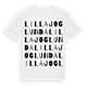 Lilla Joglunda ordlek t-shirt