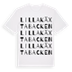 White t-shirt med Lilla Käxtabacken ordlek t-shirt