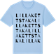 Blue Soul t-shirt med Lilla Kettstaka ordlek t-shirt