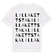 Lilla Kettstaka ordlek t-shirt