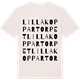 Vintage White t-shirt med Lilla Koppartorpet ordlek t-shirt