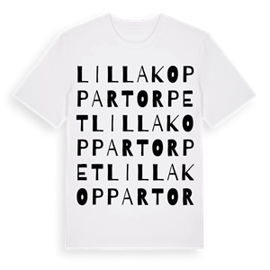 Lilla Koppartorpet ordlek t-shirt – ekologisk bomull t-shirt från Pinshirt