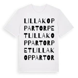 Lilla Koppartorpet ordlek t-shirt – ekologisk bomull t-shirt från Pinshirt