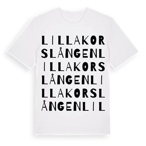 Lilla Korslången ordlek t-shirt – ekologisk bomull t-shirt från Pinshirt