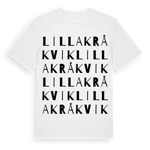 Lilla Kråkvik ordlek t-shirt – ekologisk bomull t-shirt från Pinshirt