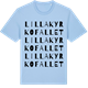 Blue Soul t-shirt med Lilla Kyrkofallet ordlek t-shirt