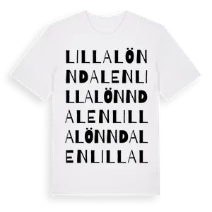Lilla Lönndalen ordlek t-shirt – ekologisk bomull t-shirt från Pinshirt