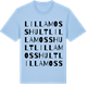 Blue Soul t-shirt med Lilla Mosshult ordlek t-shirt