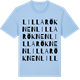 Blue Soul t-shirt med Lilla Röknen ordlek t-shirt