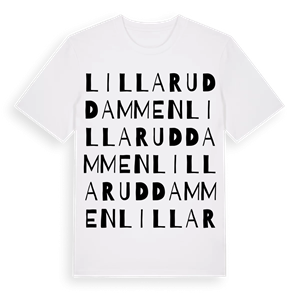 Lilla Ruddammen ordlek t-shirt – ekologisk bomull t-shirt från Pinshirt