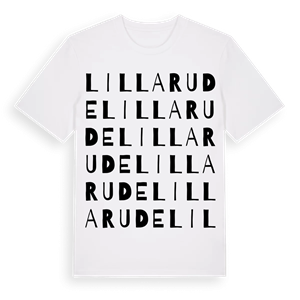 Lilla Rude ordlek t-shirt – ekologisk bomull t-shirt från Pinshirt