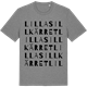 Mid Heather Gray t-shirt med Lilla Sillkärret ordlek t-shirt