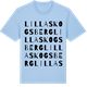 Blue Soul t-shirt med Lilla Skogsberg ordlek t-shirt