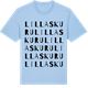 Blue Soul t-shirt med Lilla Skuru ordlek t-shirt