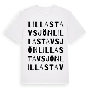 Lilla Stavsjön ordlek t-shirt – ekologisk bomull t-shirt från Pinshirt