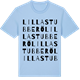 Blue Soul t-shirt med Lilla Stubberö ordlek t-shirt