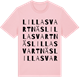 Pink Cotton t-shirt med Lilla Svartnäs ordlek t-shirt