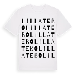 Lilla Tebo ordlek t-shirt – ekologisk bomull t-shirt från Pinshirt