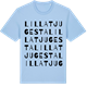 Blue Soul t-shirt med Lilla Tjugesta ordlek t-shirt