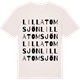Vintage White t-shirt med Lilla Tomsjön ordlek t-shirt