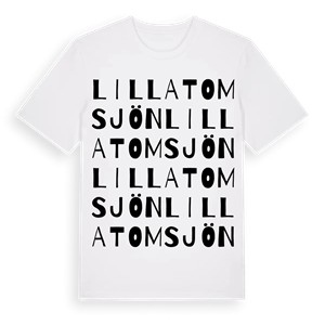 Lilla Tomsjön ordlek t-shirt – ekologisk bomull t-shirt från Pinshirt
