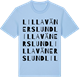 Blue Soul t-shirt med Lilla Vänerslund ordlek t-shirt