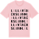 Pink Cotton t-shirt med Lilla Vänerslund ordlek t-shirt