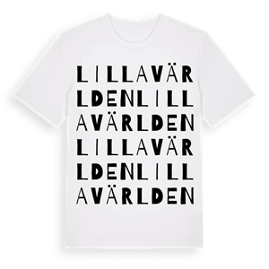 Lilla världen ordlek t-shirt – ekologisk bomull t-shirt från Pinshirt