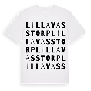 Lilla Vasstorp ordlek t-shirt – ekologisk bomull t-shirt från Pinshirt