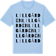 Blue Soul t-shirt med Lillgården ordlek t-shirt