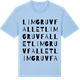 Blue Soul t-shirt med Limgruvfallet ordlek t-shirt