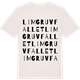 Vintage White t-shirt med Limgruvfallet ordlek t-shirt
