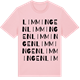Pink Cotton t-shirt med Limmingen ordlek t-shirt