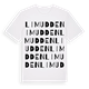 White t-shirt med Limudden ordlek t-shirt