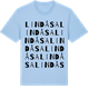 Blue Soul t-shirt med Lindåsa ordlek t-shirt