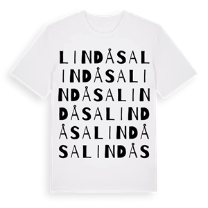 Lindåsa ordlek t-shirt – ekologisk bomull t-shirt från Pinshirt