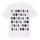 Lindåsa ordlek t-shirt