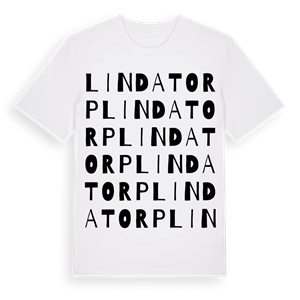 Lindatorp ordlek t-shirt – ekologisk bomull t-shirt från Pinshirt