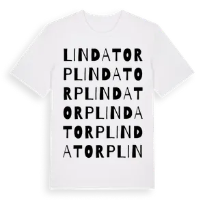 Lindatorp ordlek t-shirt – ekologisk bomull t-shirt från Pinshirt