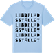 Blue Soul t-shirt med Lindbladsstället ordlek t-shirt