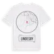 White t-shirt med Lindesby t-shirt