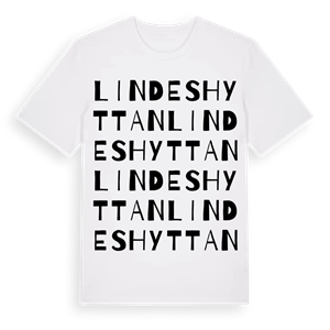 Lindeshyttan ordlek t-shirt – ekologisk bomull t-shirt från Pinshirt