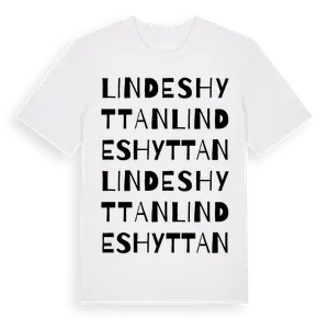 Lindeshyttan ordlek t-shirt – ekologisk bomull t-shirt från Pinshirt