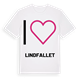 Jag älskar Lindfallet t-shirt stort tryck