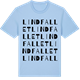 Blue Soul t-shirt med Lindfallet ordlek t-shirt