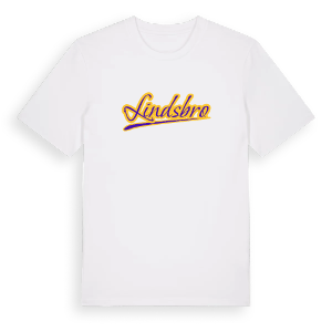 Lindsbro baseball t-shirt – ekologisk bomull t-shirt från Pinshirt
